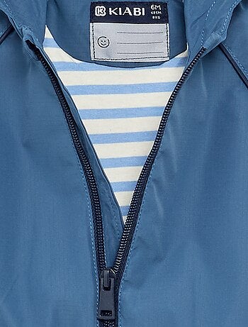Geruit windjack met capuchon