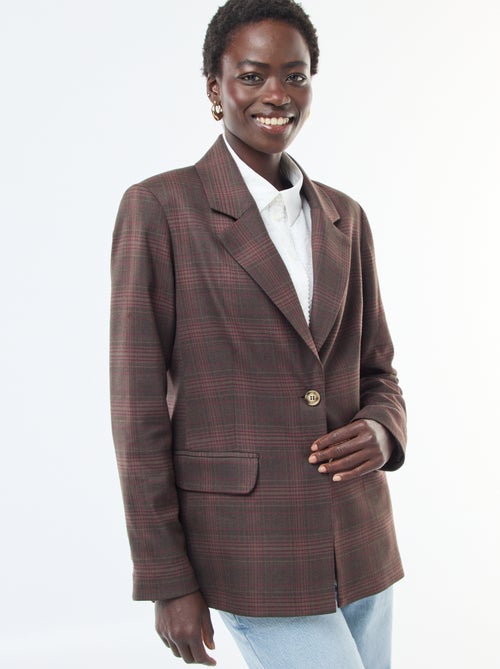 Geruite blazer - - Kiabi