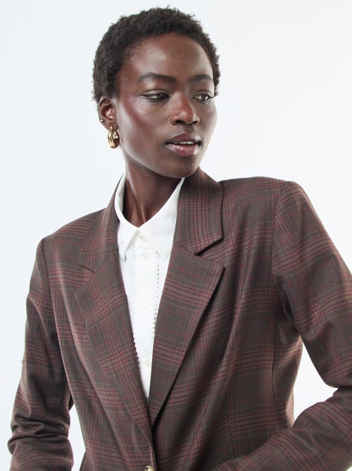 Geruite blazer - - Kiabi