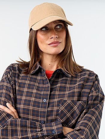 Geruite blouse met lange mouwen