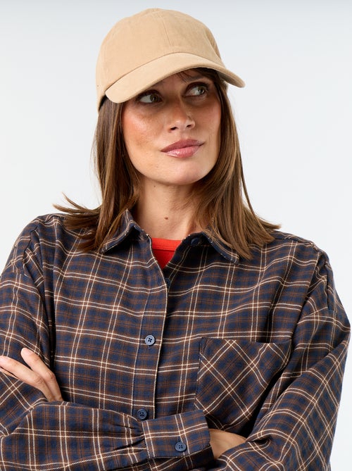 Geruite blouse met lange mouwen - Kiabi