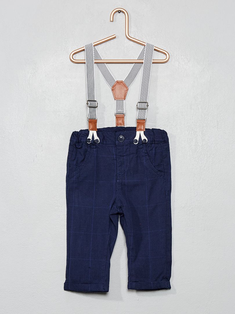 Tricot broek met strakke pijpen - zwart - - 20.00