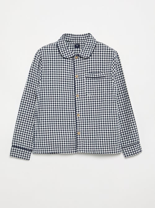 Geruite flanellen pyjama - Kiabi