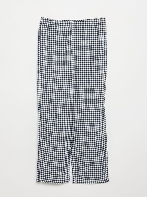 Geruite flanellen pyjama - Kiabi