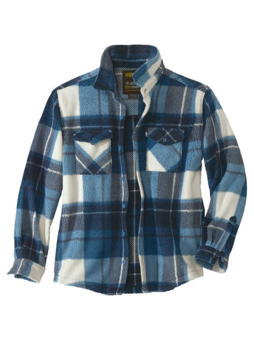 Geruite jas van sherpa - ATLAS FOR MEN - Kiabi