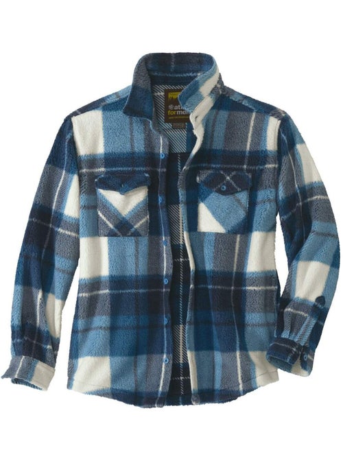Geruite jas van sherpa - atlas for men - Kiabi