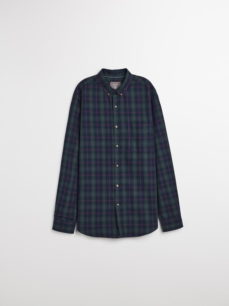 Geruite overhemd, MO Fashion Groen - Kiabi