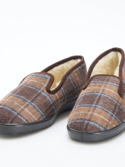 Geruite pantoffels - Kiabi