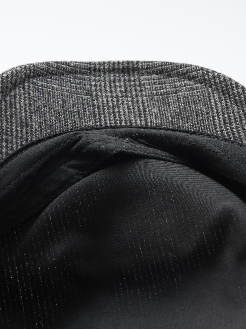 Geruite pet in gavrochestijl Grijs - Kiabi