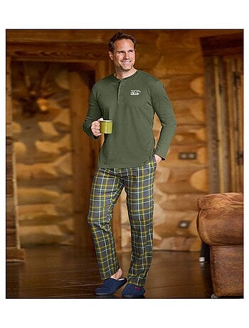 Katoenen pyjama met ruitjes - atlas for men