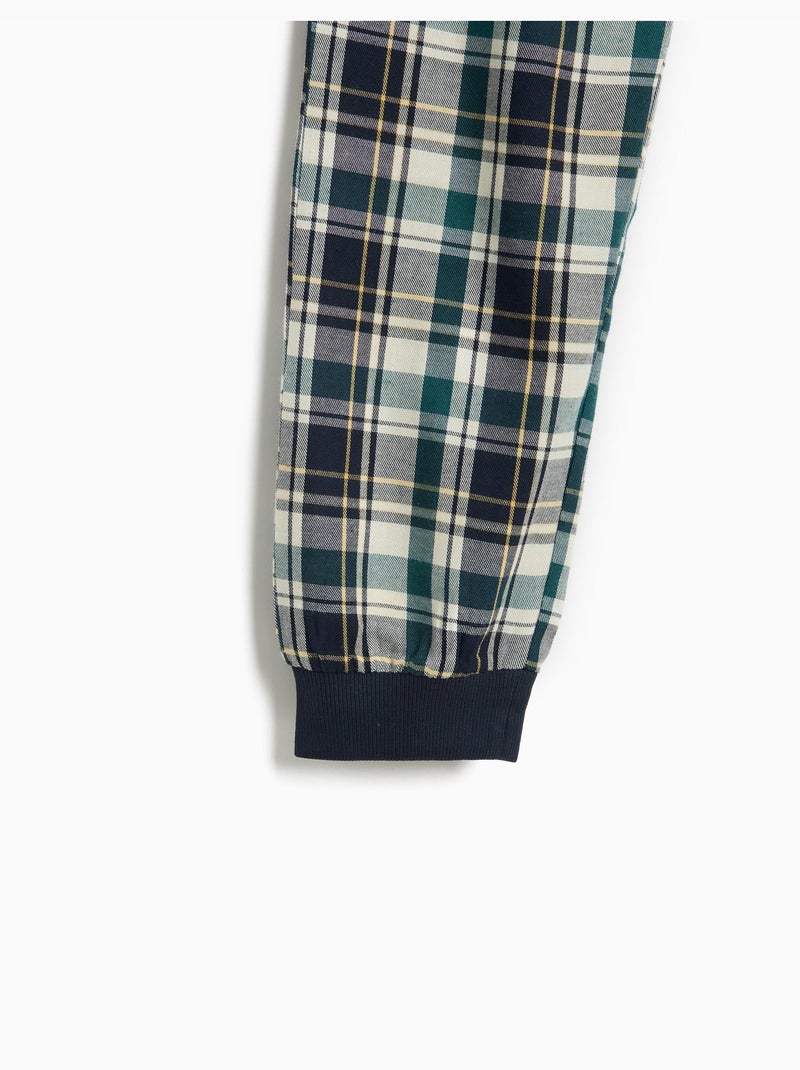 Geruite pyjama's, mo fashion Blauw - Kiabi