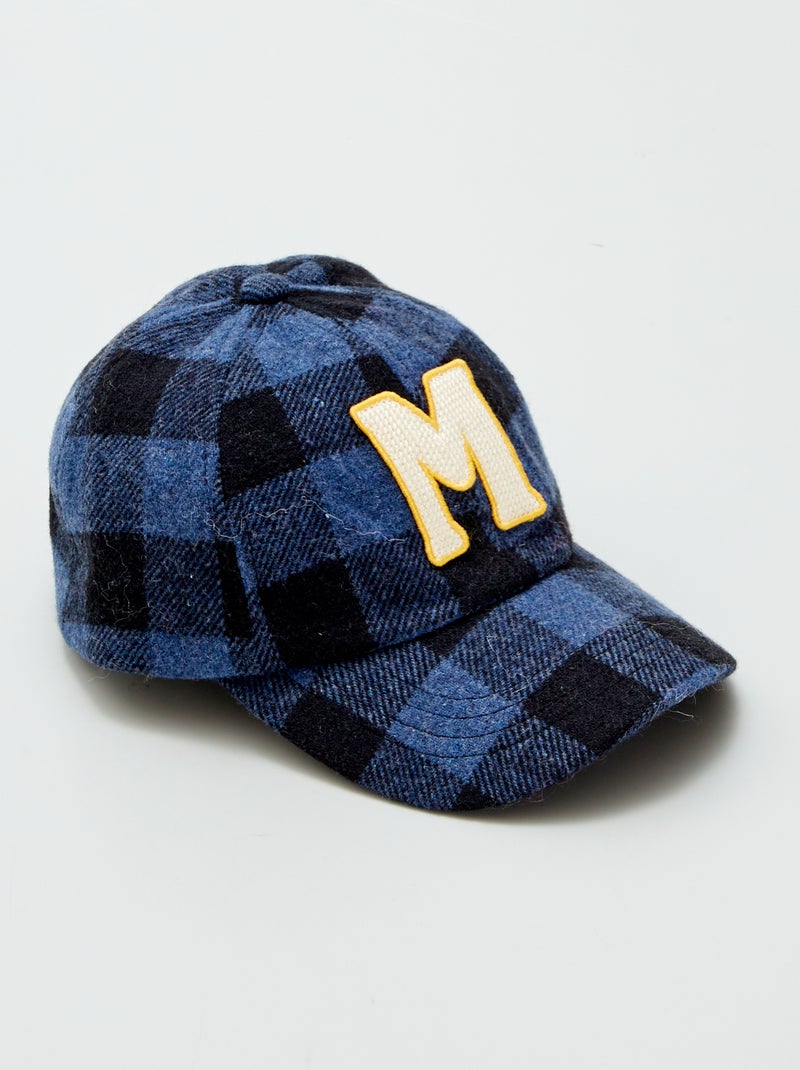 Geruite sjaal en pet BLAUW - Kiabi