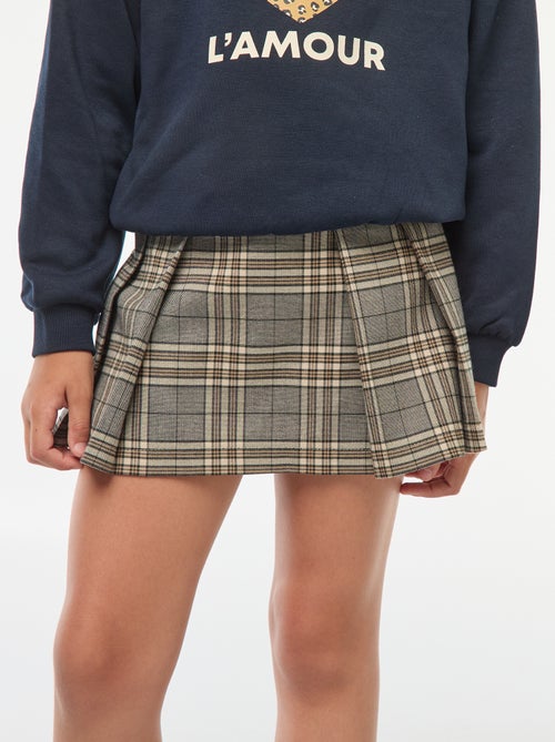 Geruite skort - Kiabi