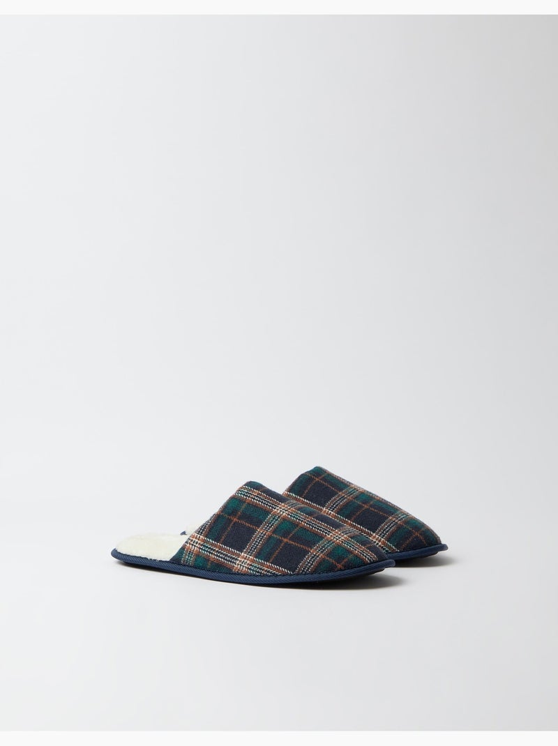 Geruite slaappantoffels, mo fashion Blauw - Kiabi