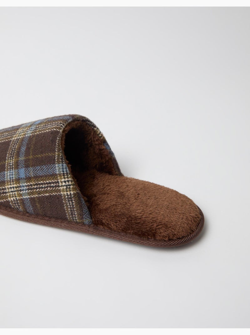 Geruite slaappantoffels, mo fashion Bruin - Kiabi