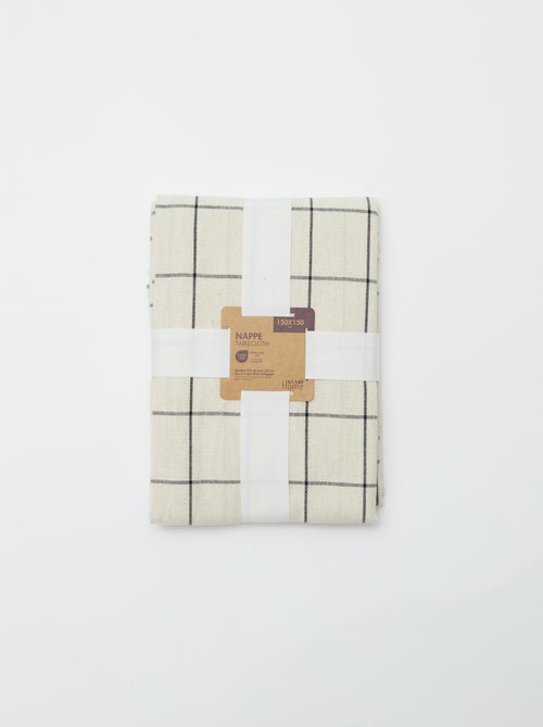 Geruite tafelkleed (155x155 cm) - Kiabi Home - Kiabi