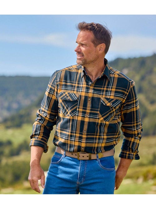 Geruiten flanellen hemd - ATLAS FOR MEN - Kiabi Geruiten flanellen hemd - ATLAS FOR MEN - Kiabi