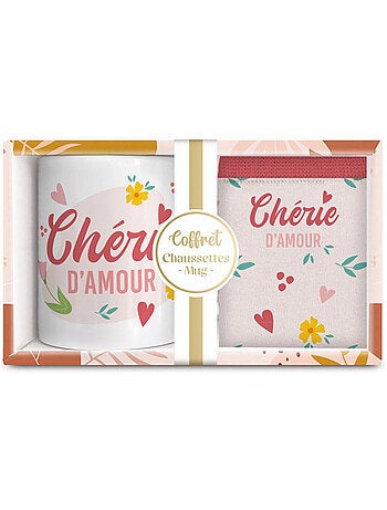 Geschenkset met keramische mok en sokken 'Lieverd' – CMP