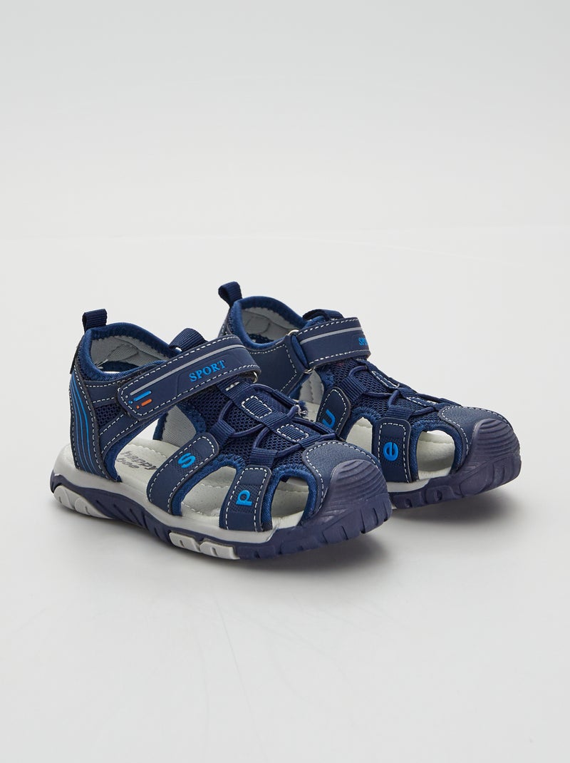 Gesloten sandalen marineblauw - Kiabi