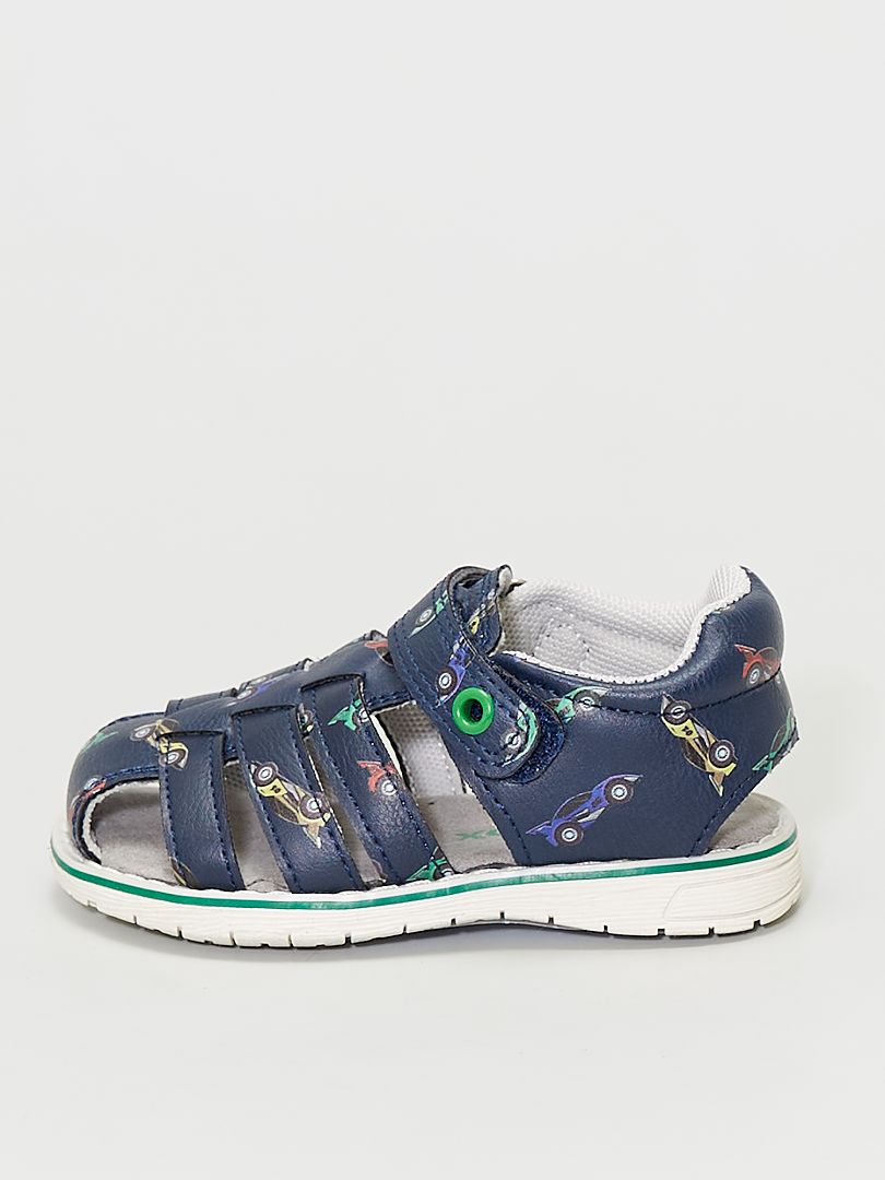 Gesloten sandalen - marineblauw - Kiabi - 18.00€