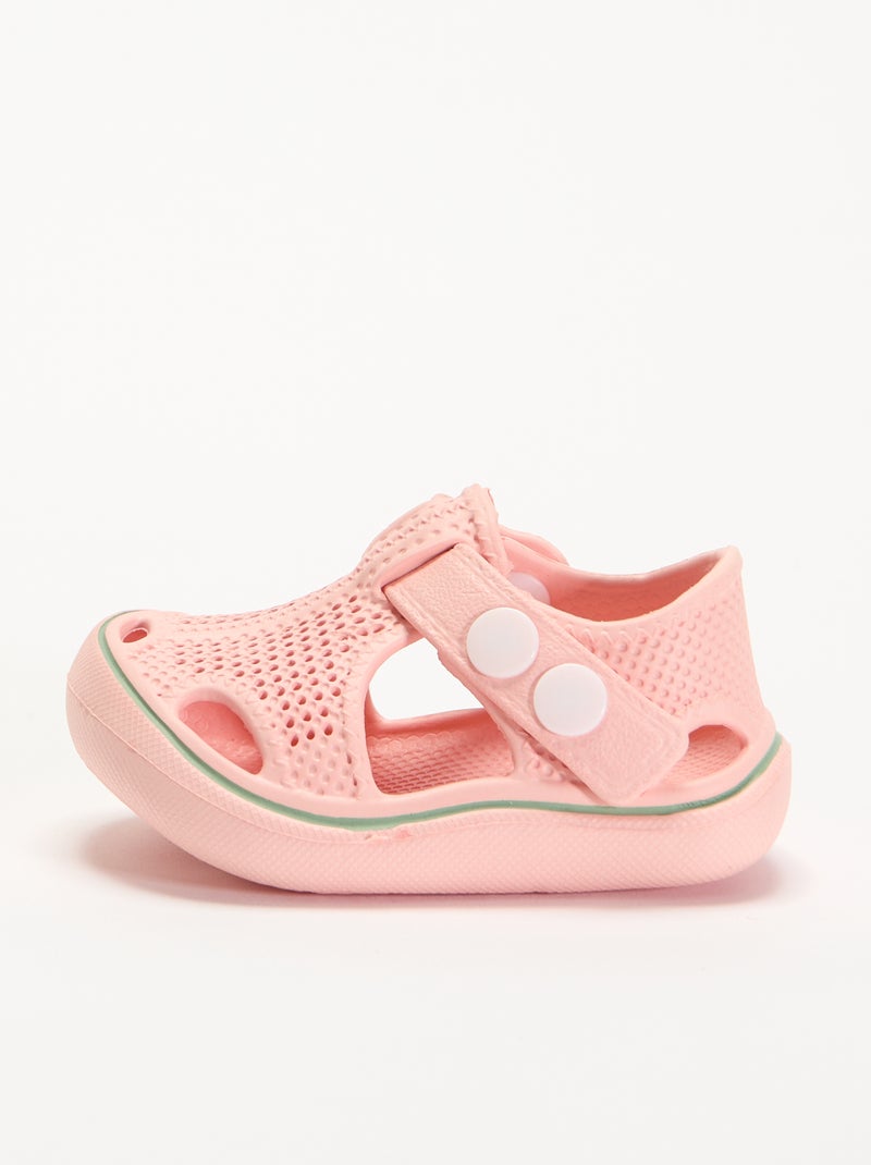 Gesloten strandsandalen Rose - Kiabi