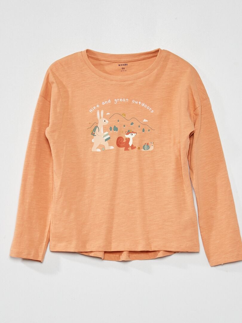 Gespikkeld T-shirt met print ROSE - Kiabi