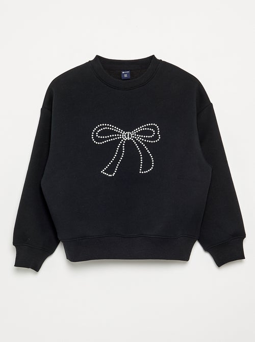 Gespikkelde sweater met parelmotieven - Kiabi Gespikkelde sweater met parelmotieven - Kiabi