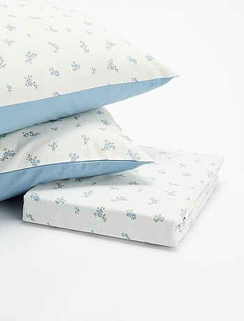 Gestippelde 2-persoons beddengoedset (240 x 220 cm) - Kiabi Home