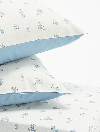Gestippelde 2-persoons beddengoedset (240 x 220 cm) - Kiabi Home