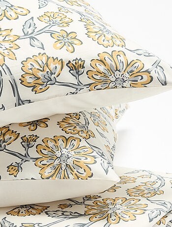 Gestippelde 2-persoons beddengoedset (240 x 220 cm) - Kiabi Home