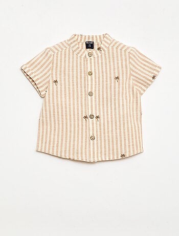 Gestreept 2-delig set - overhemd + short