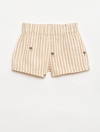 Gestreept 2-delig set - overhemd + short