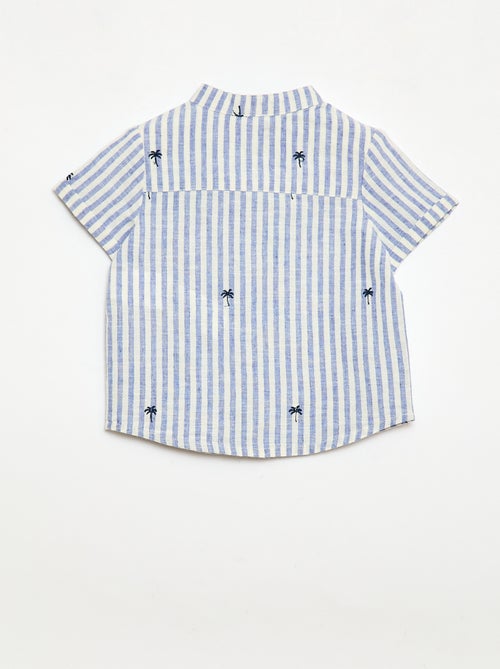 Gestreept 2-delig set - overhemd + short - Kiabi