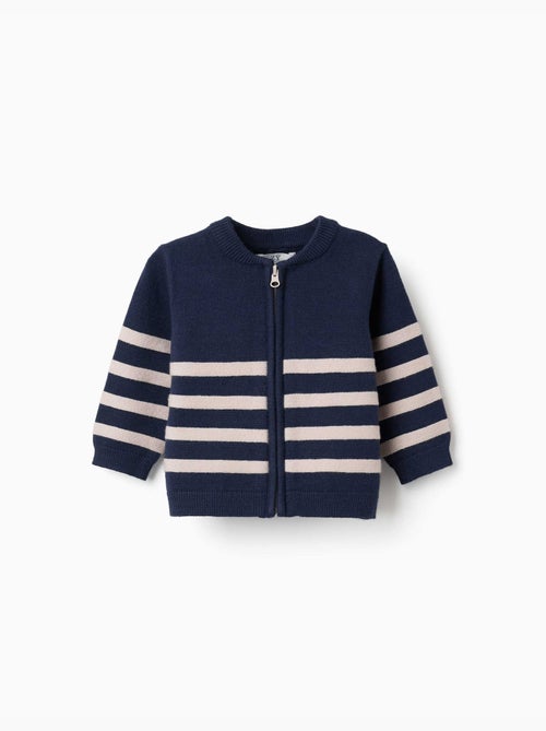 Gestreept gebreid vest - Kiabi
