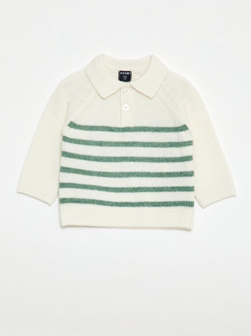 Gestreept gebreide trui - Kiabi