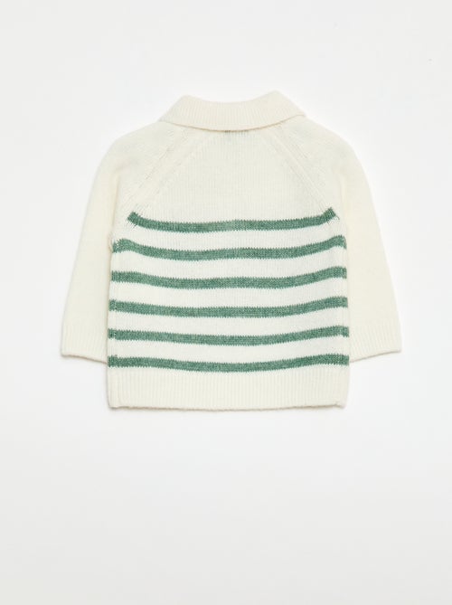 Gestreept gebreide trui - Kiabi