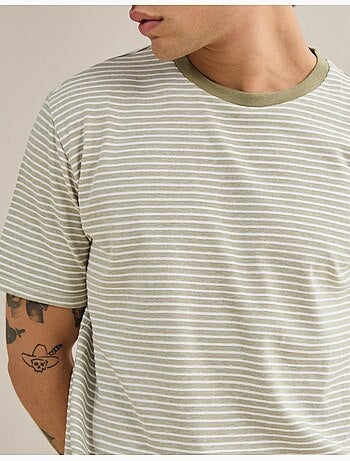 Gestreept Jersey T-shirt, MO Fashion