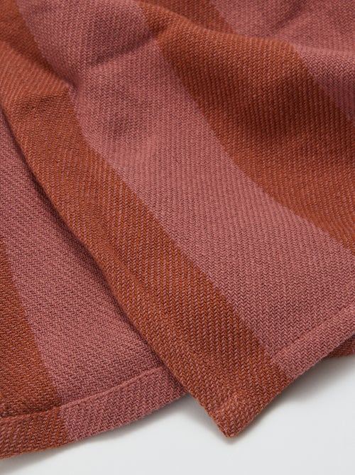 Gestreept katoenen plaid - Kiabi Home - Kiabi