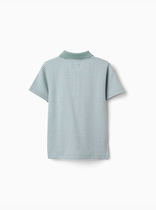 Gestreept katoenen poloshirt met print - Kiabi Gestreept katoenen poloshirt met print - Kiabi