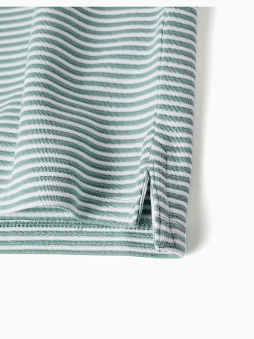 Gestreept katoenen poloshirt met print - Kiabi Gestreept katoenen poloshirt met print - Kiabi