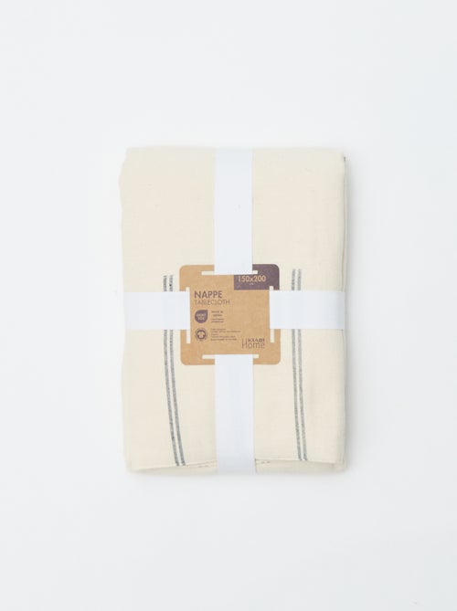 Gestreept katoenen tafelkleed (150x200 cm) - Kiabi Home - Kiabi