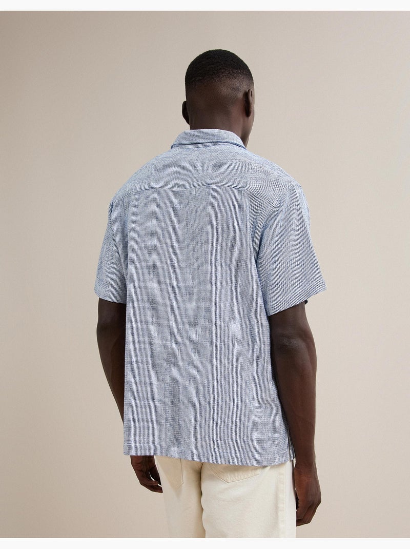 Gestreept overhemd, MO Fashion Blauw - Kiabi