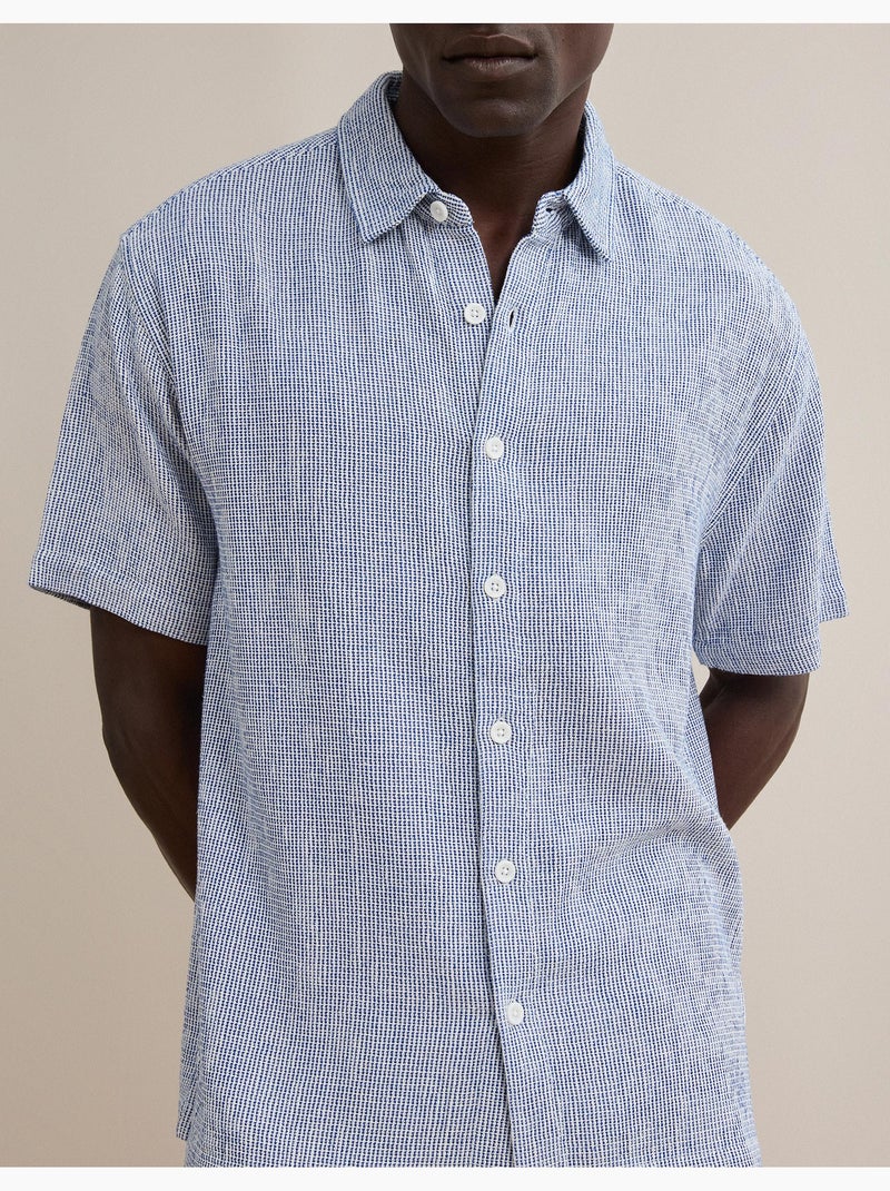 Gestreept overhemd, MO Fashion Blauw - Kiabi