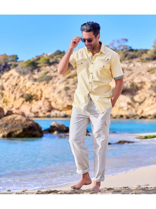 Gestreept overhemd Sunny - ATLAS FOR MEN - Kiabi Gestreept overhemd Sunny - ATLAS FOR MEN - Kiabi