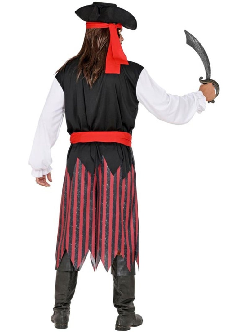 Gestreept piratenkostuum uit de Caraïben Multicolor - Kiabi