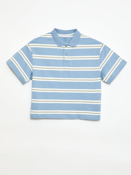 Gestreept poloshirt met korte mouwen - Kiabi Gestreept poloshirt met korte mouwen - Kiabi