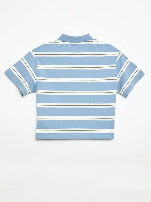 Gestreept poloshirt met korte mouwen - Kiabi Gestreept poloshirt met korte mouwen - Kiabi