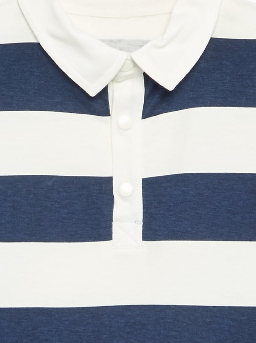 Gestreept poloshirt met lange mouwen - gemakkelijk aan te trekken collectie - Kiabi