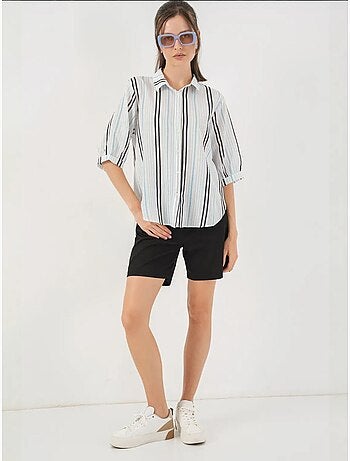 Gestreept poplin overhemd bdart