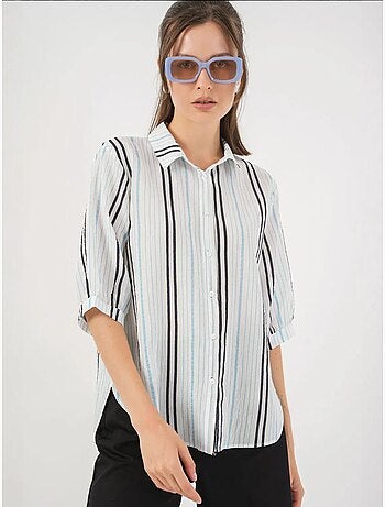 Gestreept poplin overhemd bdart
